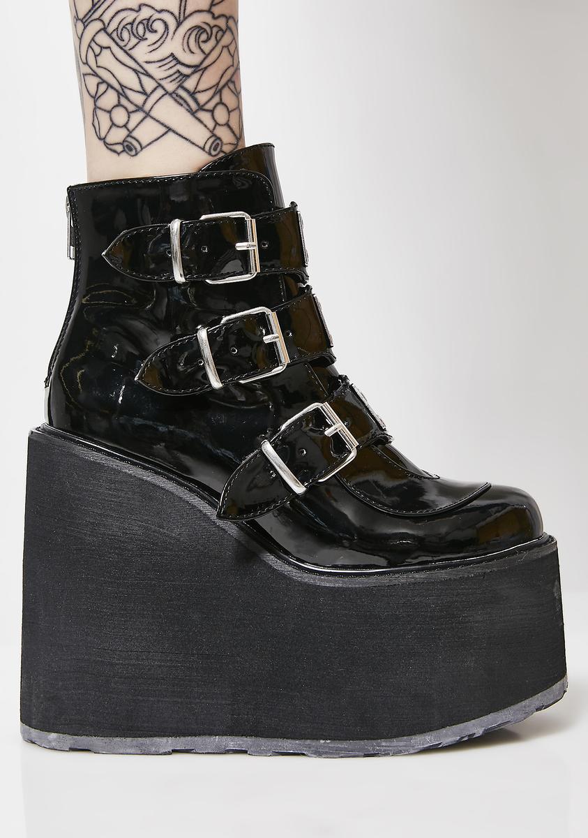 Swing-105 Platform Ankle Boots - Patent