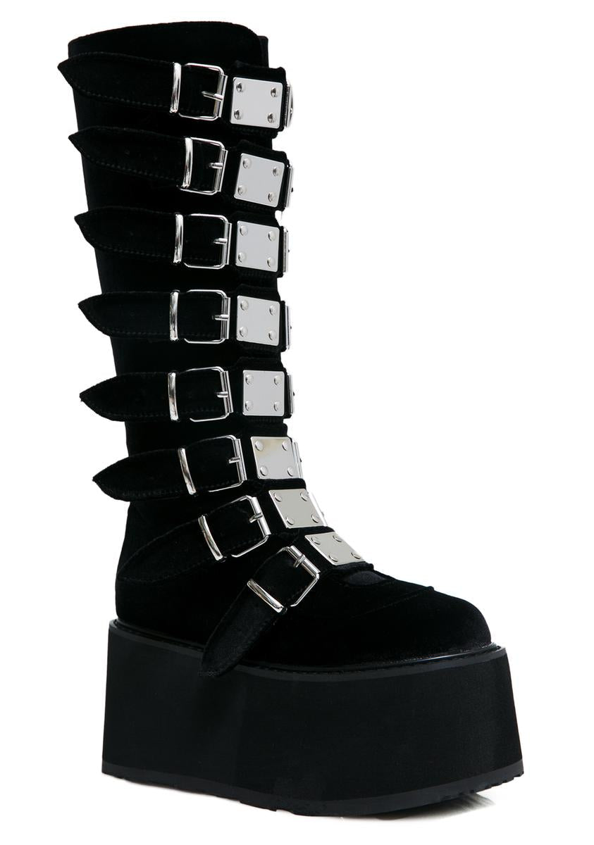 Damned-318 Platform Knee High Boots