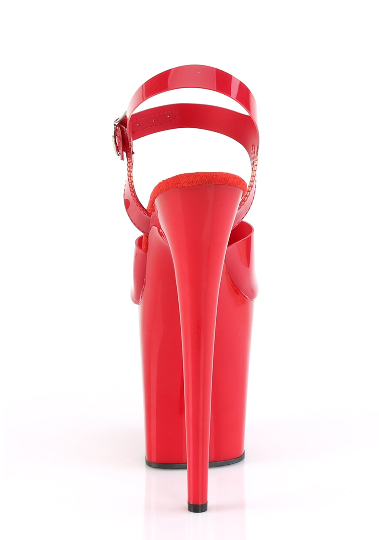 Flamingo-808 Platform Ankle Straps Sandals-Red