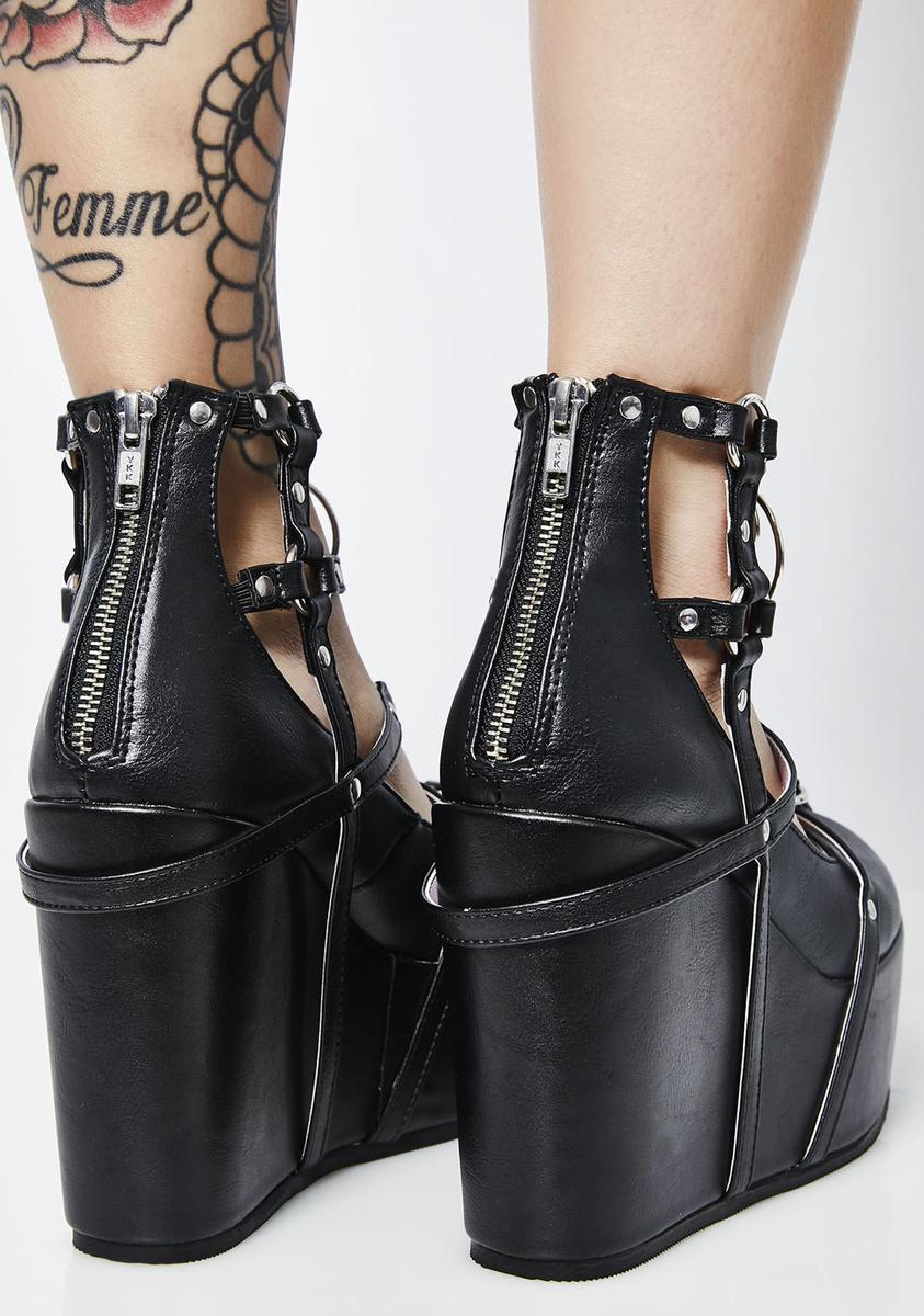 Poison-25-1 Platform Wedge Booties
