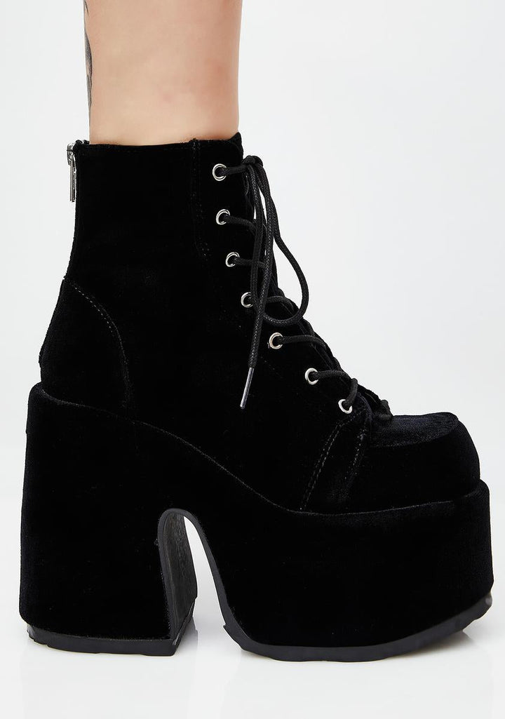 Camel-203 Platform Ankle Boots