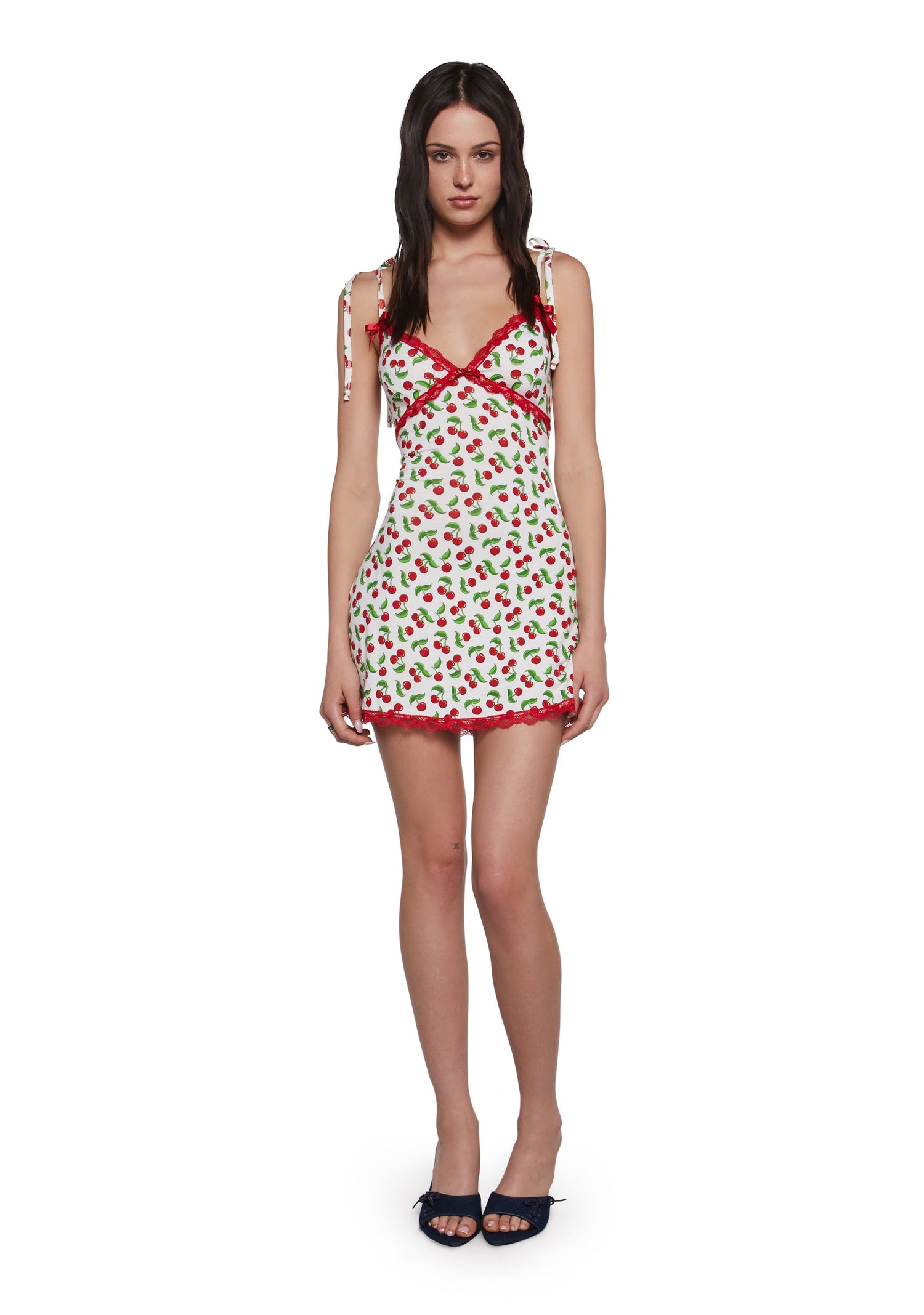 Sweet Sunset Mini Dress - Red