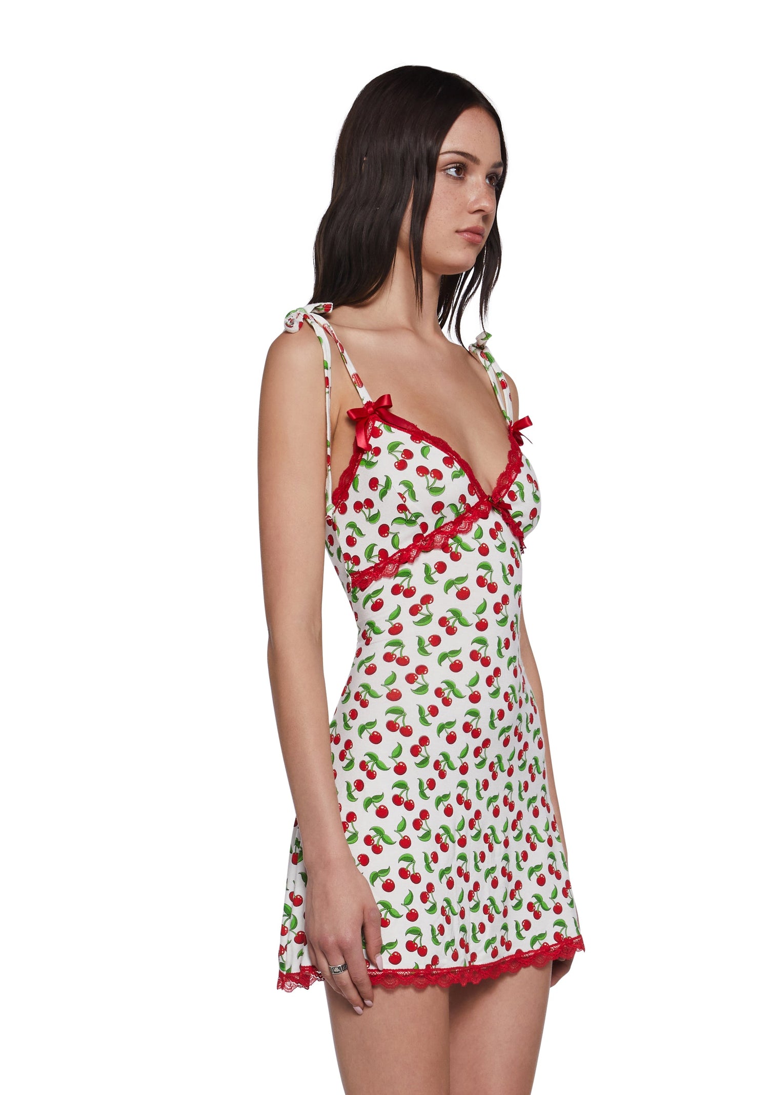 Sweet Sunset Mini Dress - Red