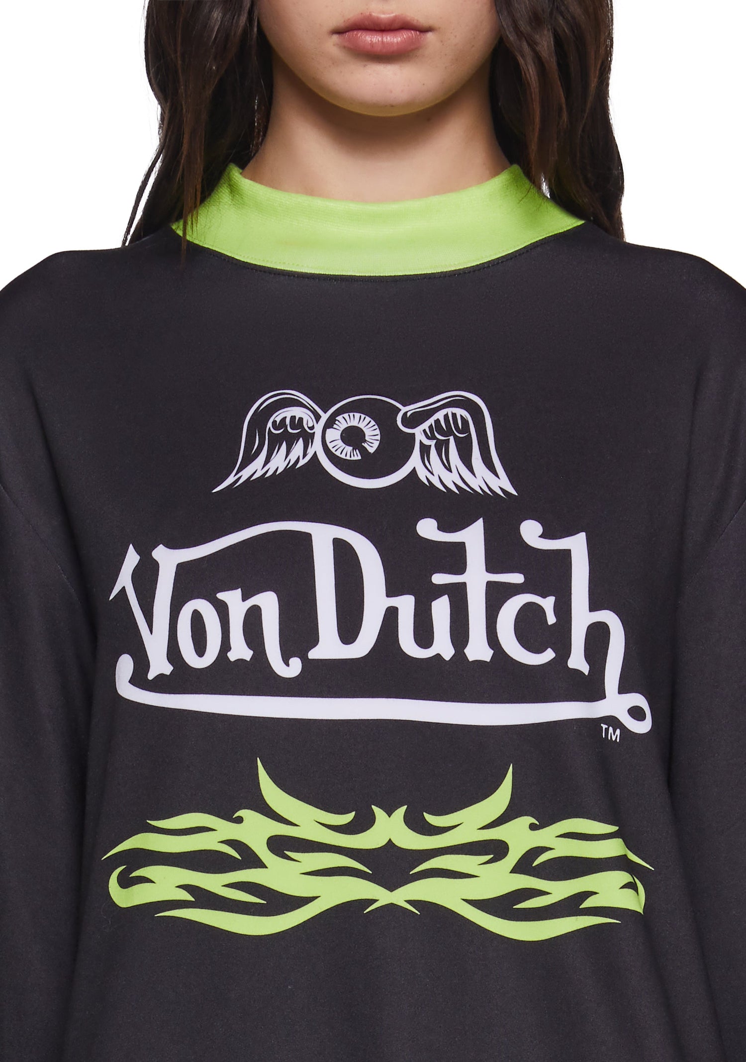 Motocross Long Sleeve Tee - Green