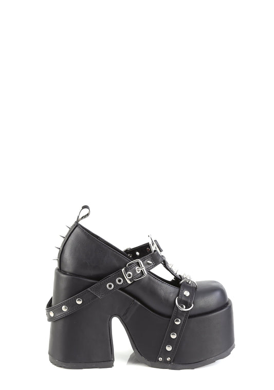 Camel-33 Platform Mary Janes