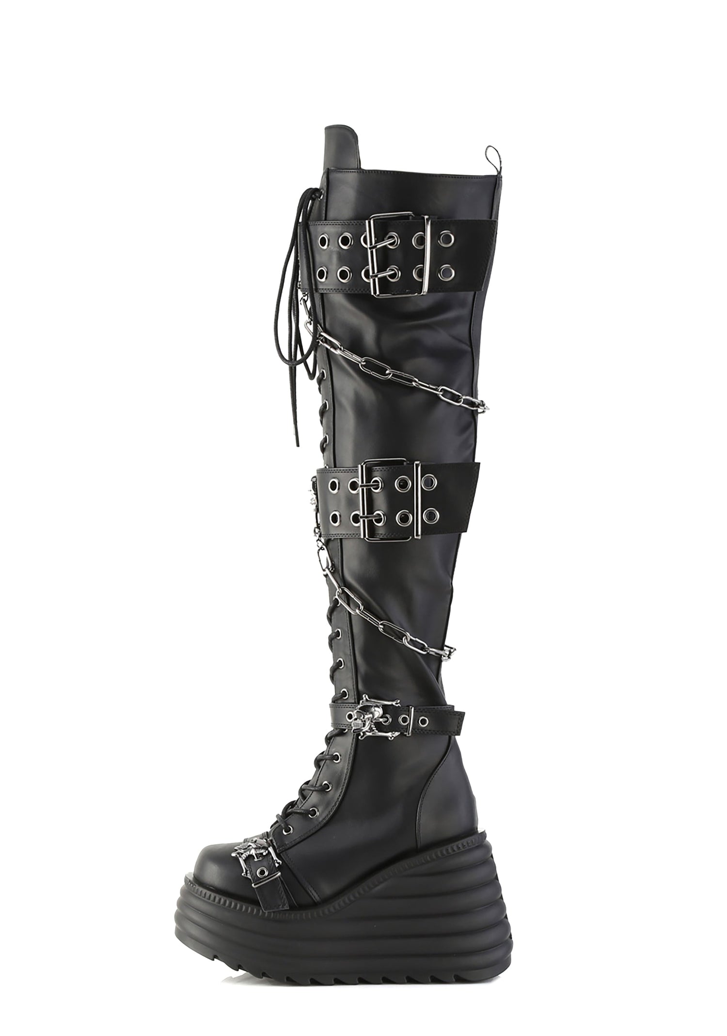 Morte-312 Platform Thigh High Boots