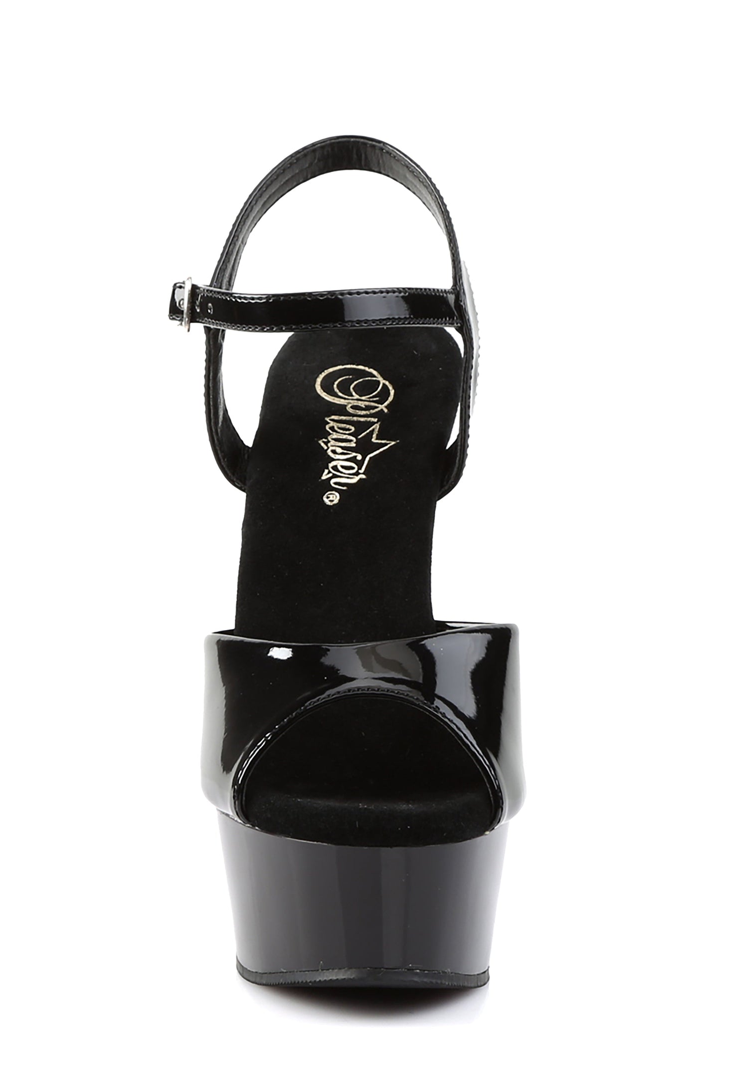 Delight-609 Platform Ankle Strap Sandals-Black