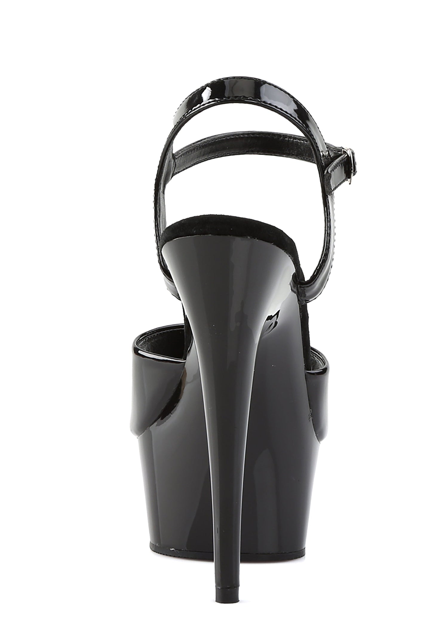 Delight-609 Platform Ankle Strap Sandals-Black