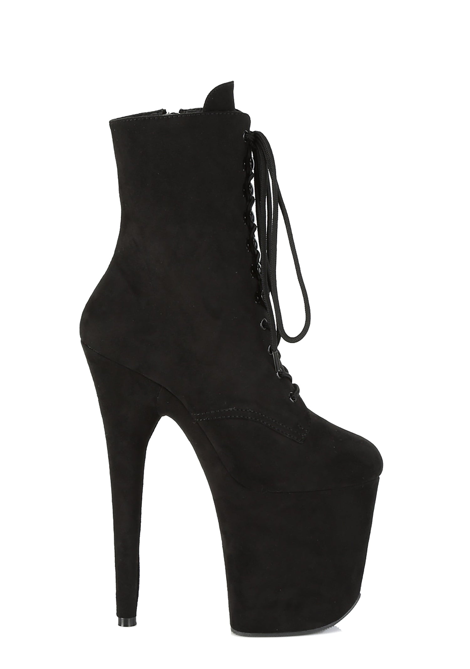 Flamingo-1020FS Platform Ankle Boots-Black