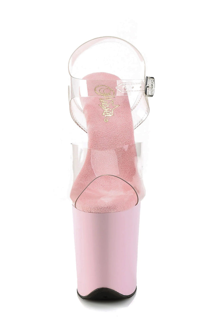 Flamingo-808 Platform Ankle Strap Sandals-Baby Pink