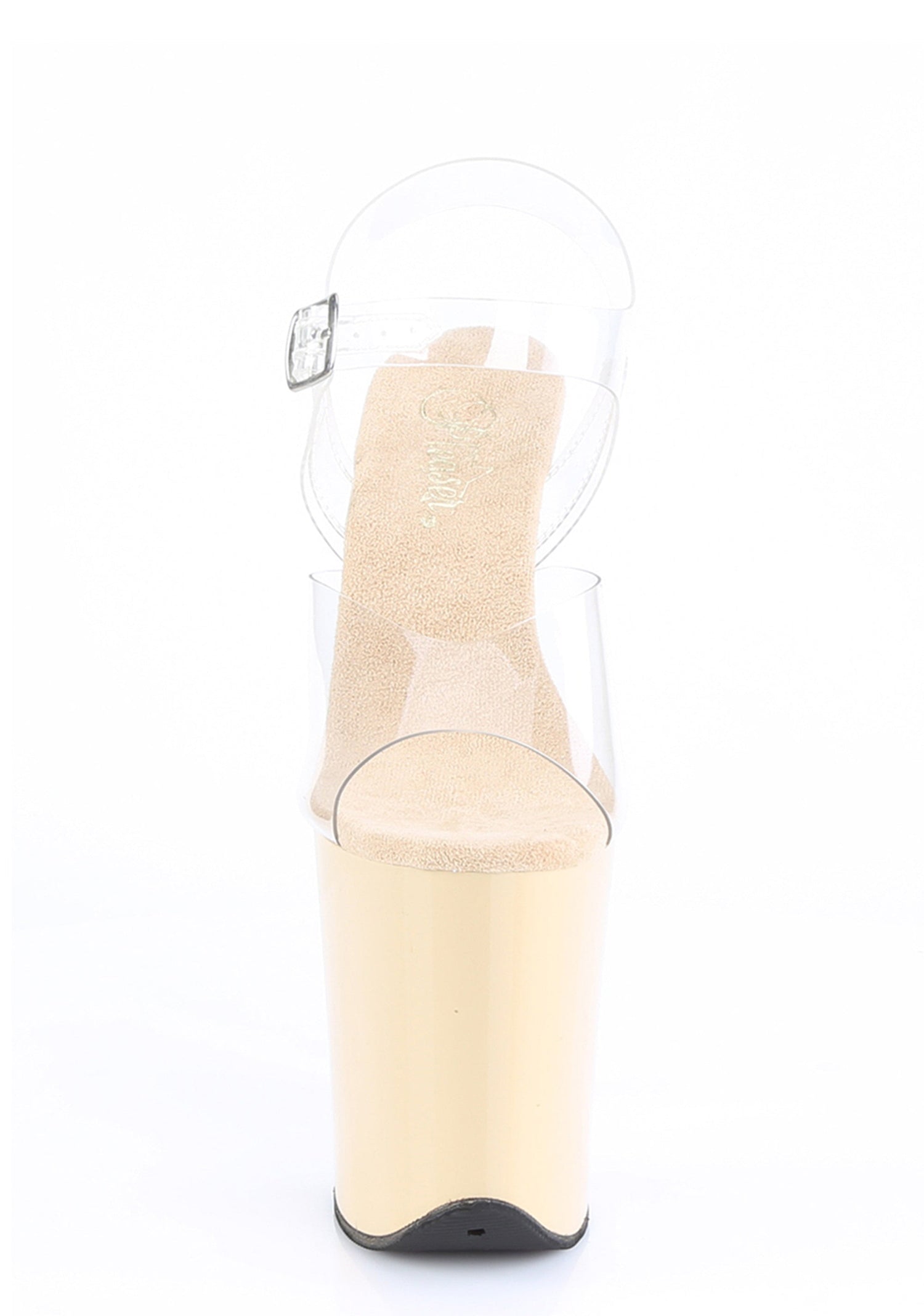Flamingo-808 Platform Ankle Strap Sandals-Cream