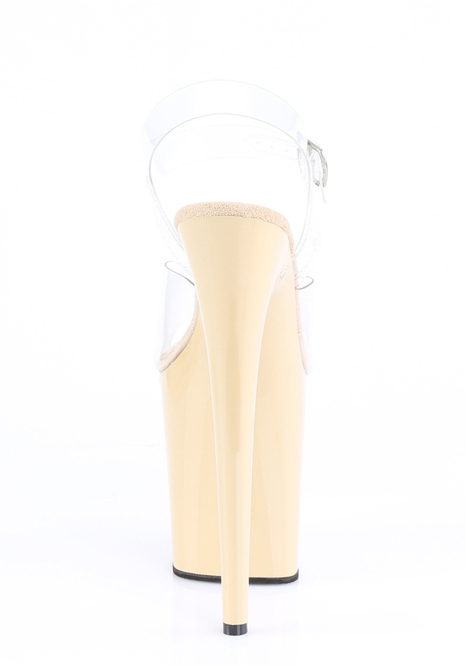 Flamingo-808 Platform Ankle Strap Sandals-Cream