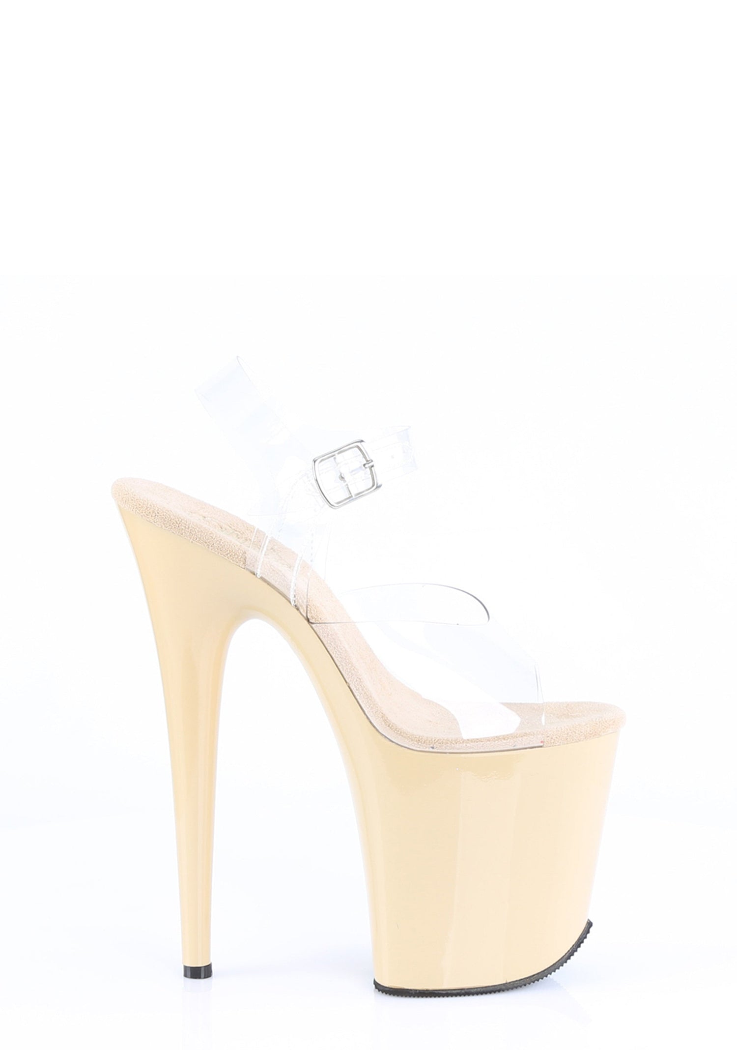 Flamingo-808 Platform Ankle Strap Sandals-Cream