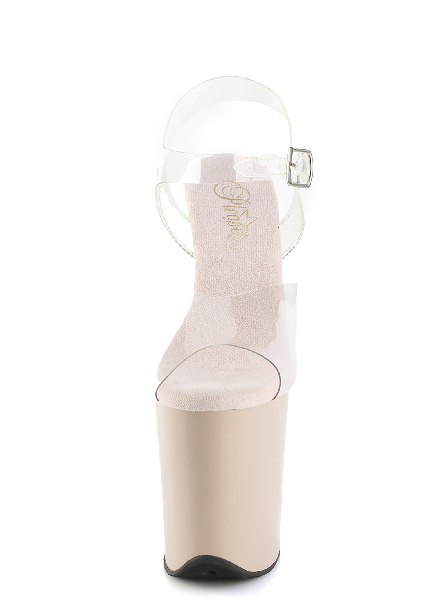 Flamingo-808 Platform Ankle Strap Sandals-Nude