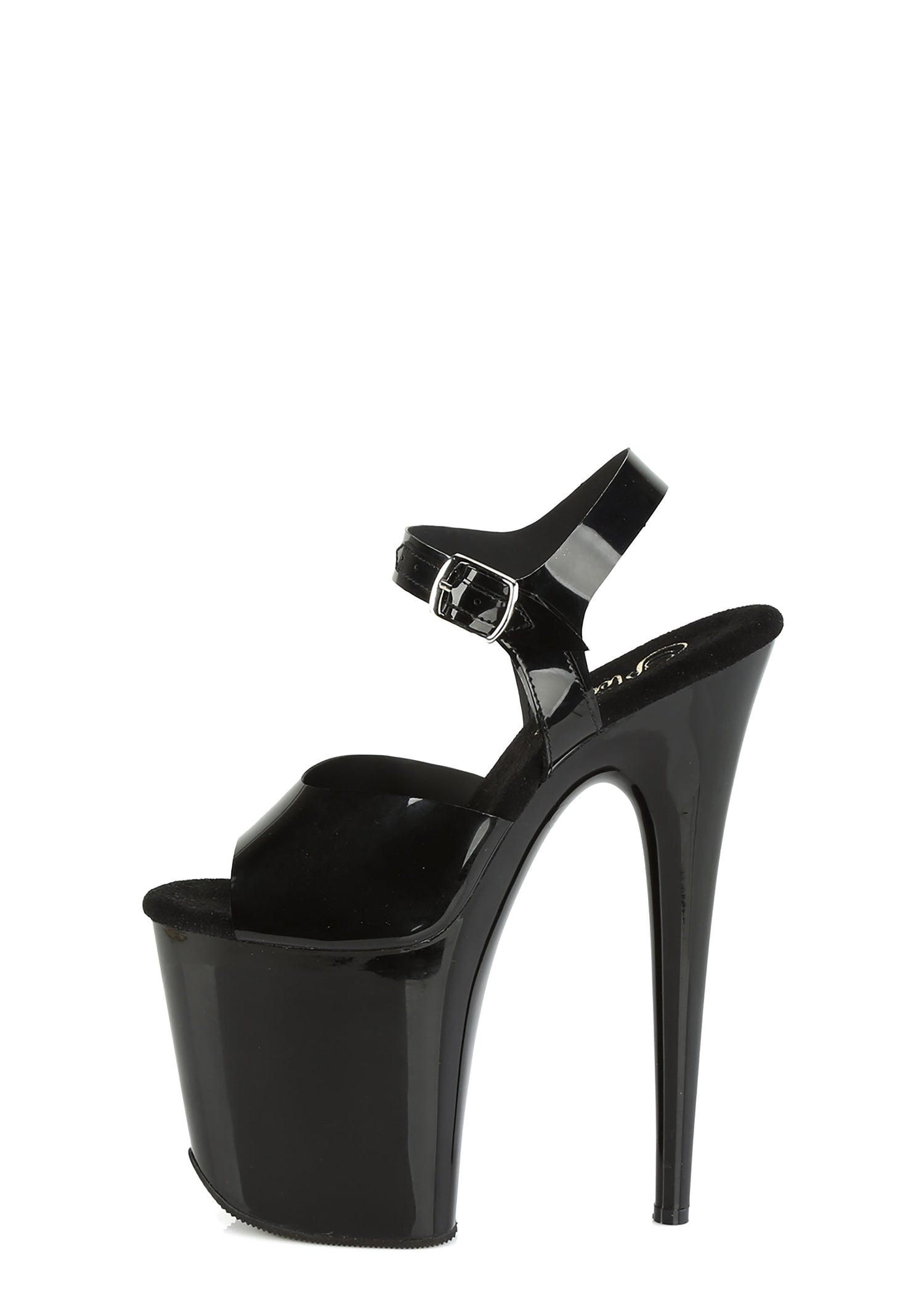 Flamingo-808 Platform Ankle Straps Sandals-Black