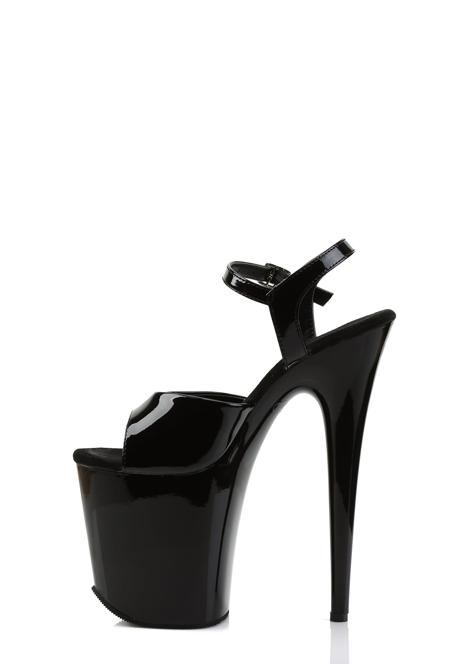 Flamingo-809 Platform Ankle Strap Sandals-Black