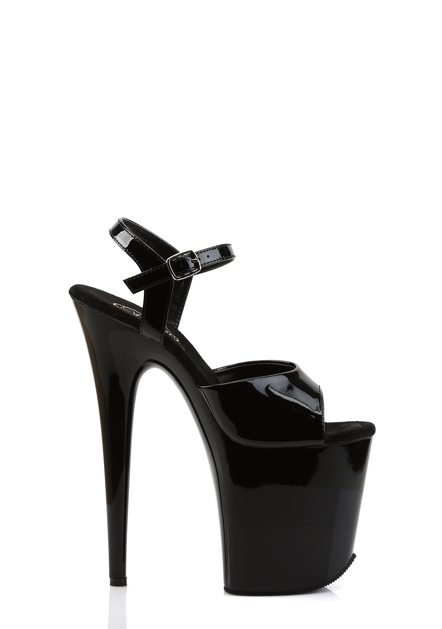Flamingo-809 Platform Ankle Strap Sandals-Black