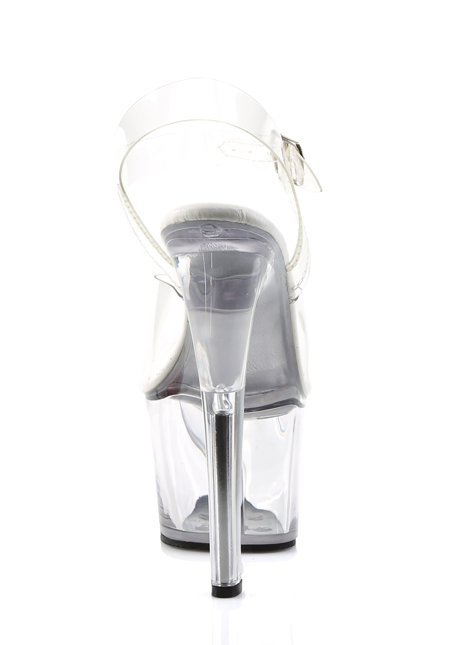 Sky-308 Platform Ankle Strap Sandals-Clear