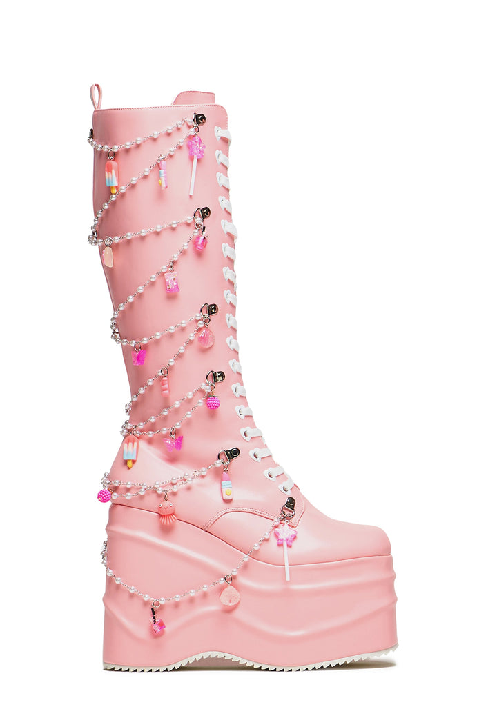 The Dreamscape Charms Long Boots