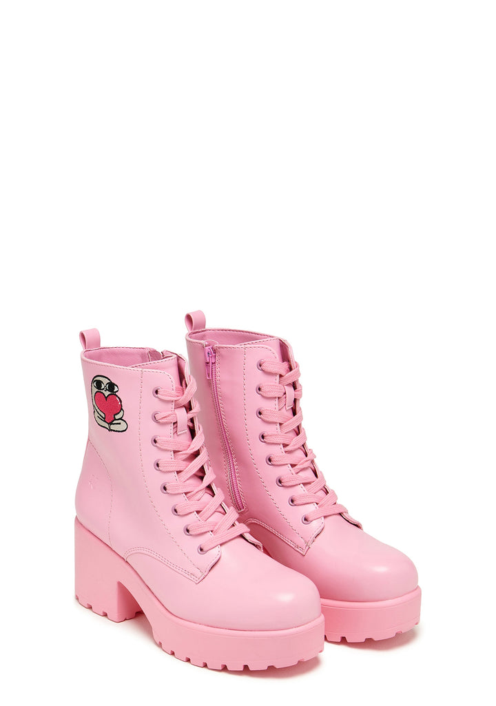 Love Urself Ketnipz Lace Up Boots