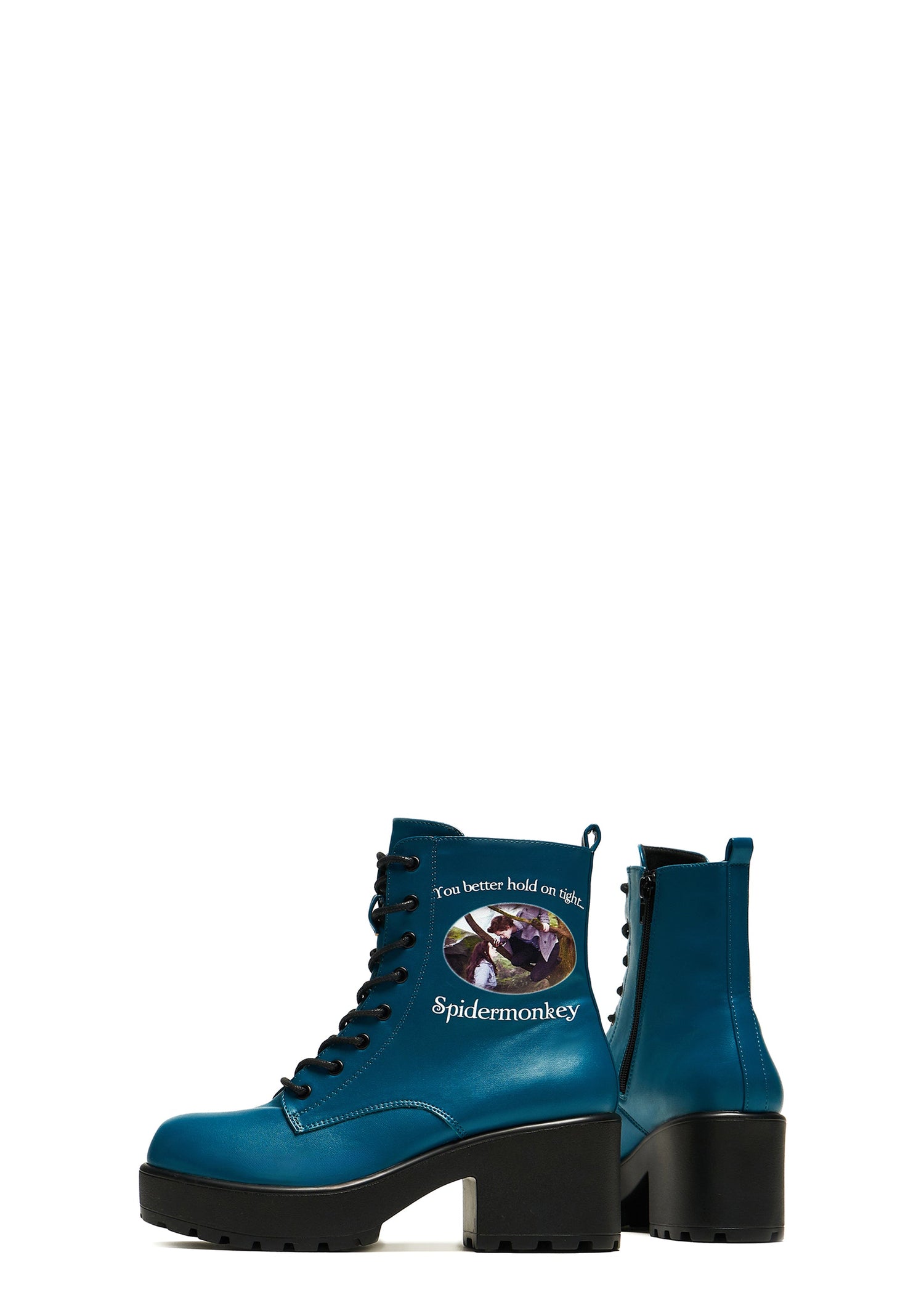 Spidermonkey Military Teal Boots