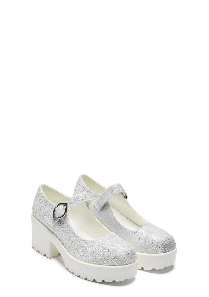 Tira Glitter Mary Janes Damn it Janet! Edition