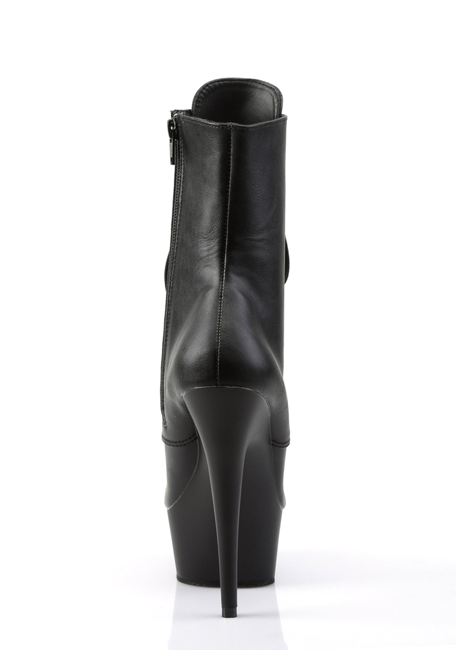 Delight-1020 Platform Ankle Boots-Black PU