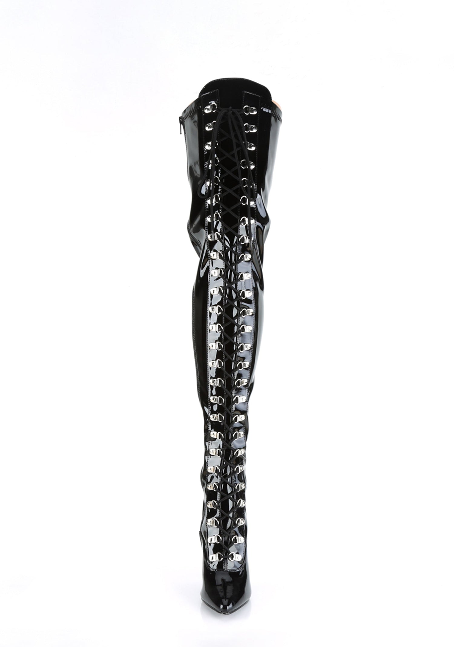 Seduce-3024 Thigh High Boots-Black