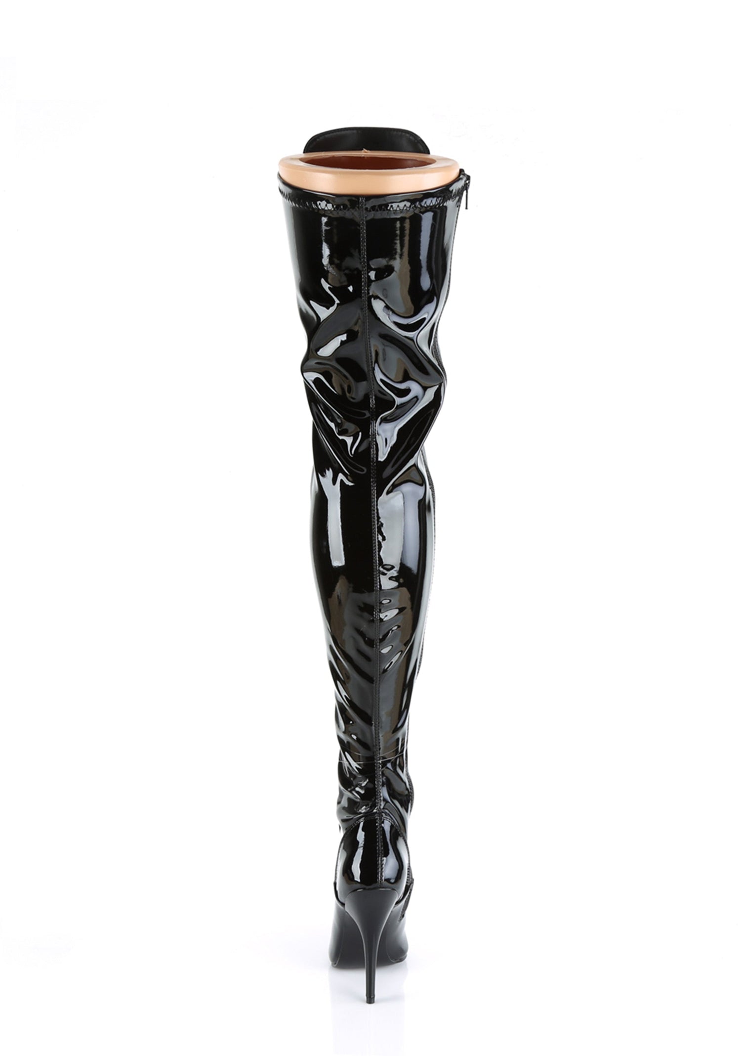 Seduce-3024 Thigh High Boots-Black