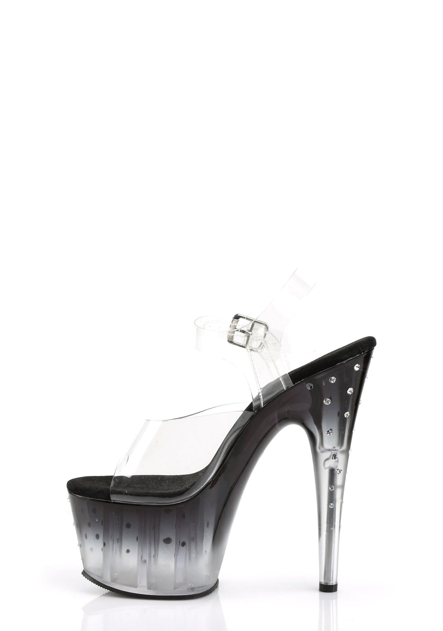 Stardust-708 Platform Ankle Strap Sandals-Smoke