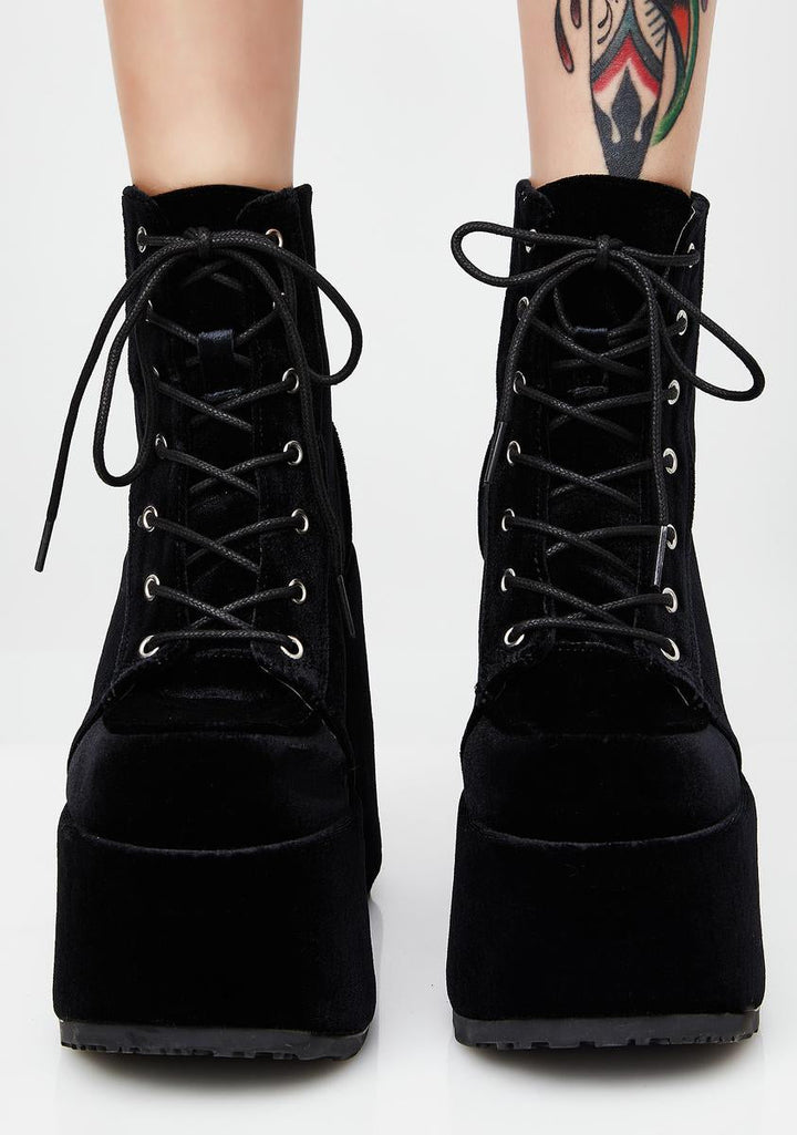 Camel-203 Platform Ankle Boots