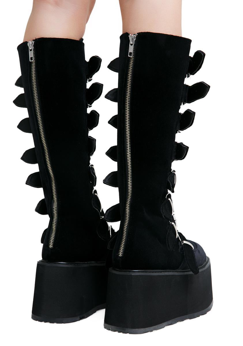 Damned-318 Platform Knee High Boots