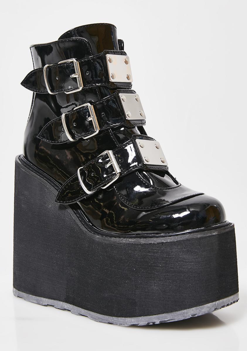 Swing-105 Platform Ankle Boots - Patent