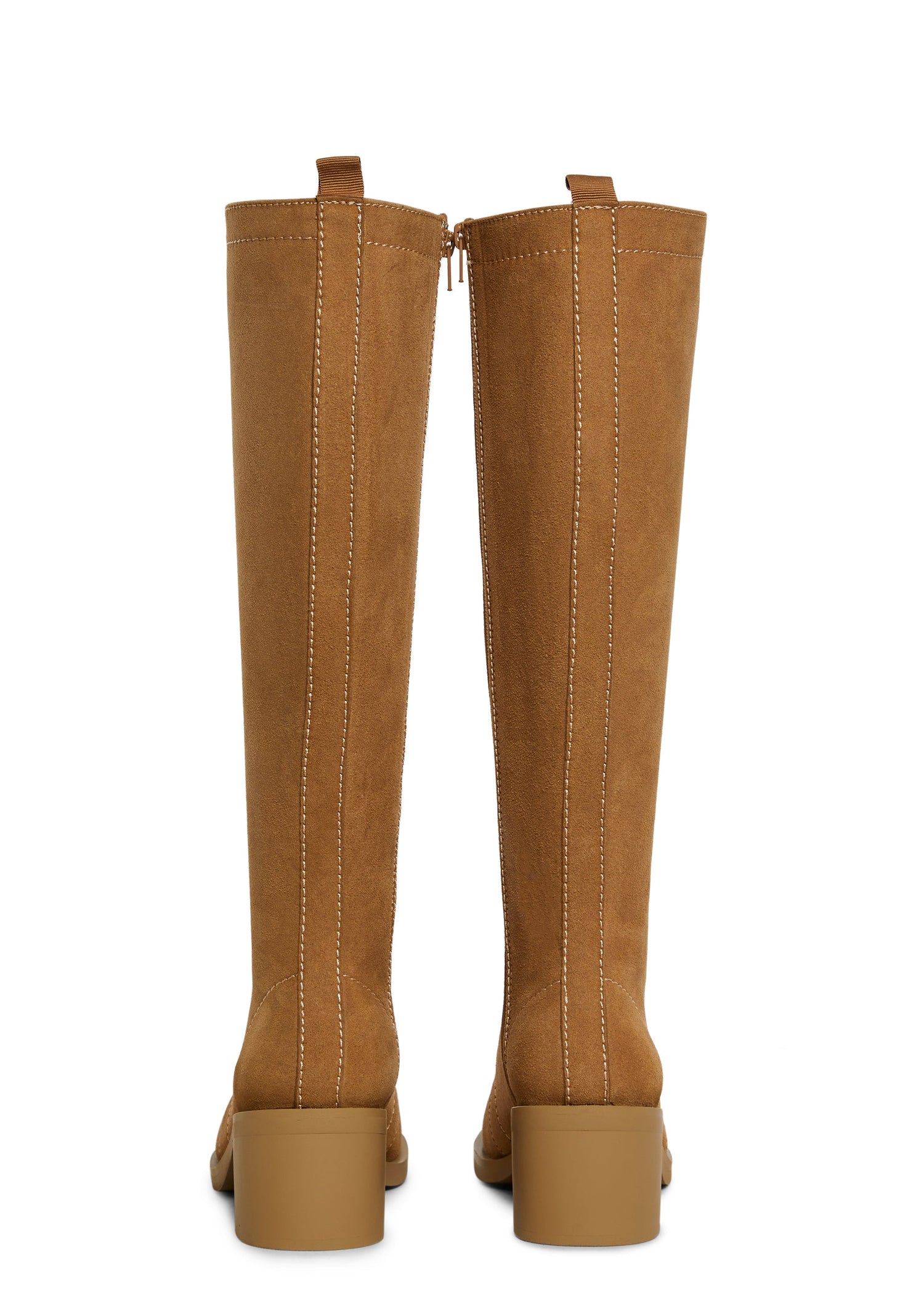 Gia Lace Up Boots - Tan
