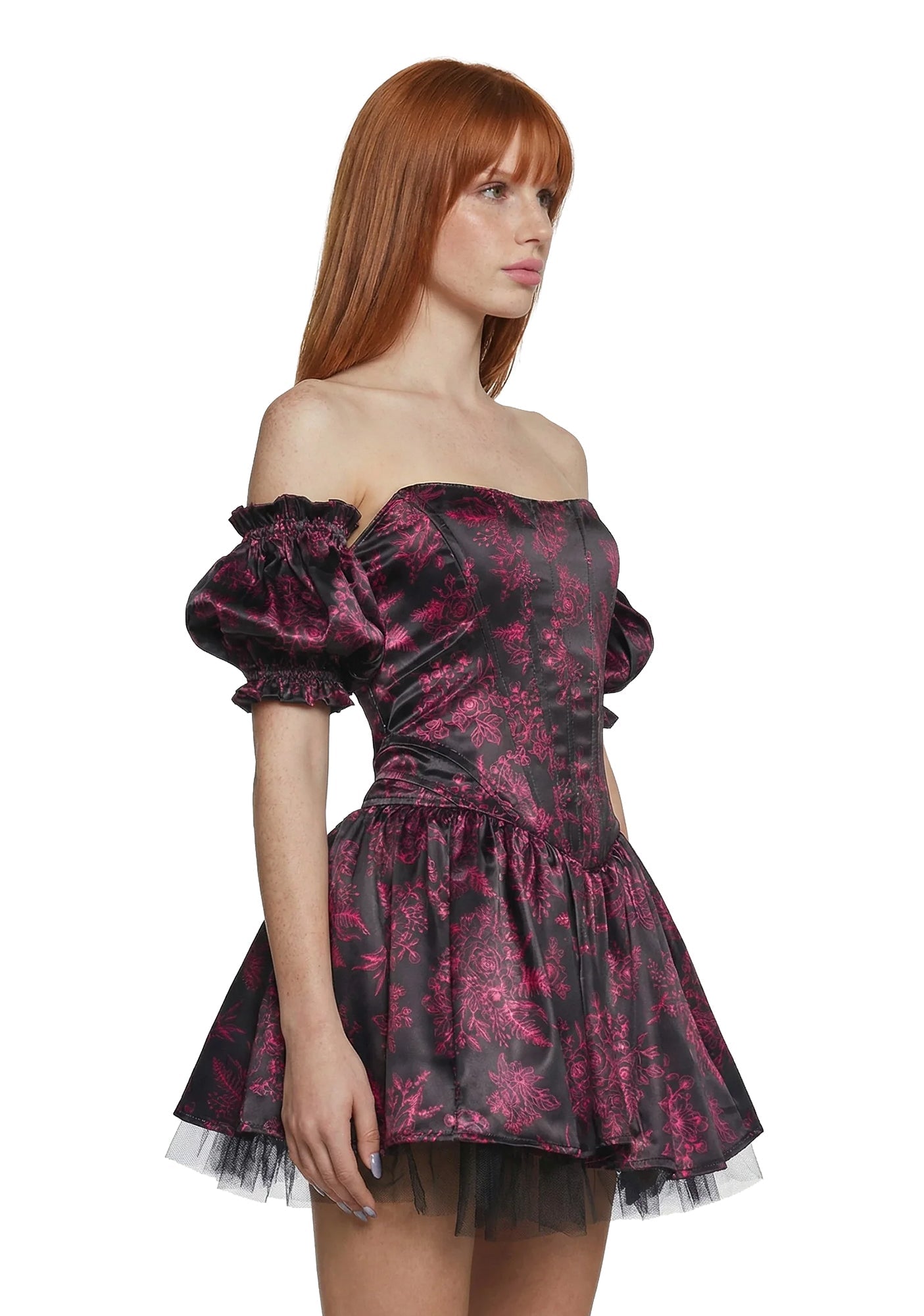 Holding Court Corset Dress - Black