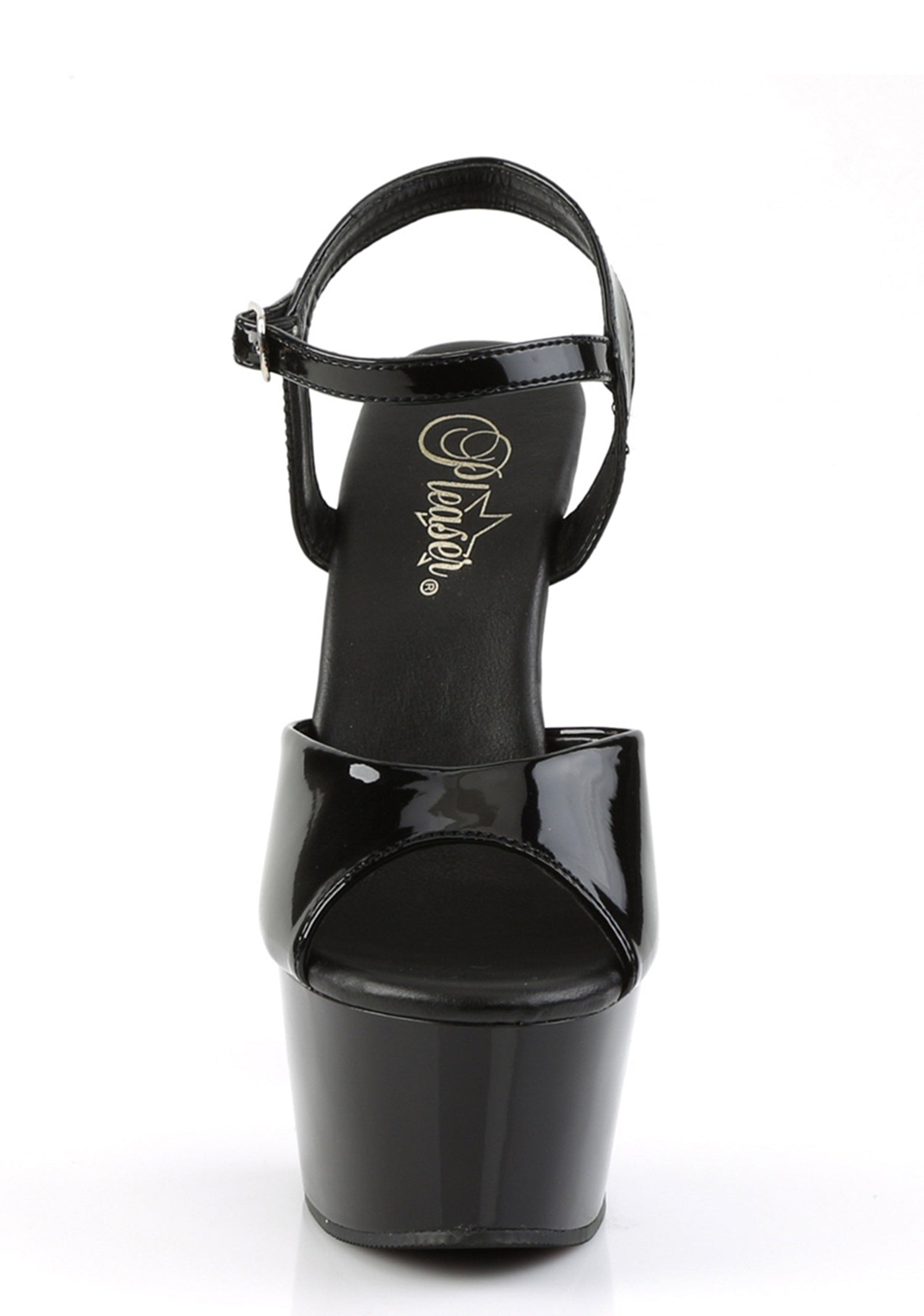 Aspire-609 Platform Ankle Strap Sandals-Black