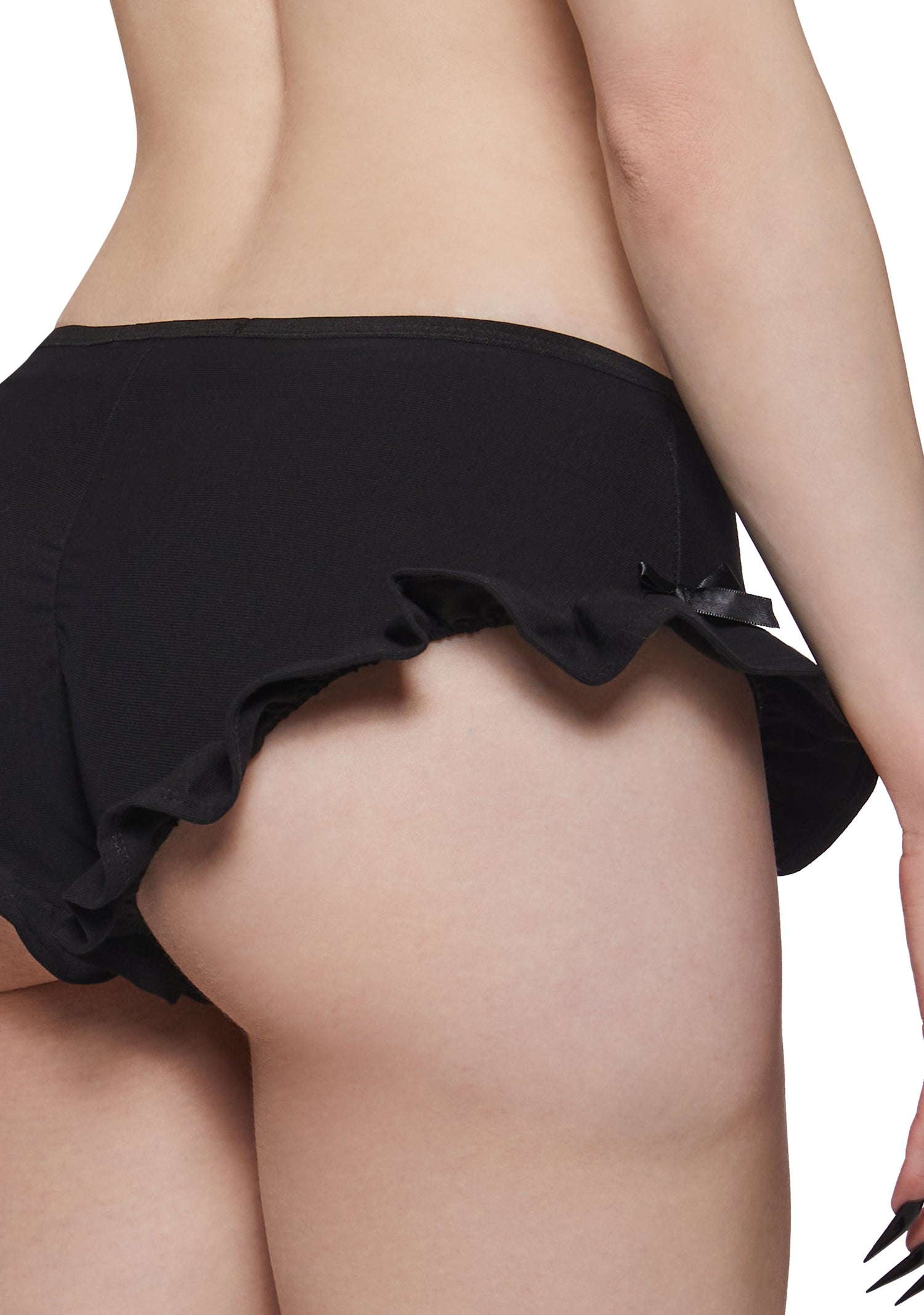 Haunted Black Micro Shorts
