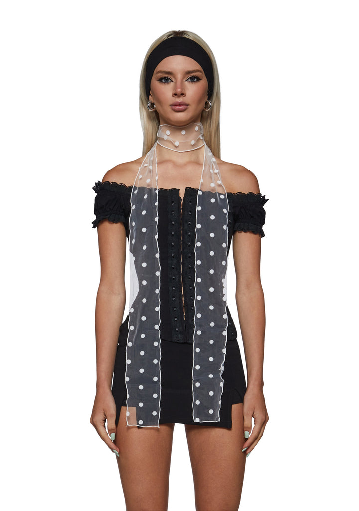Dot Your Eyes Sheer Scarf