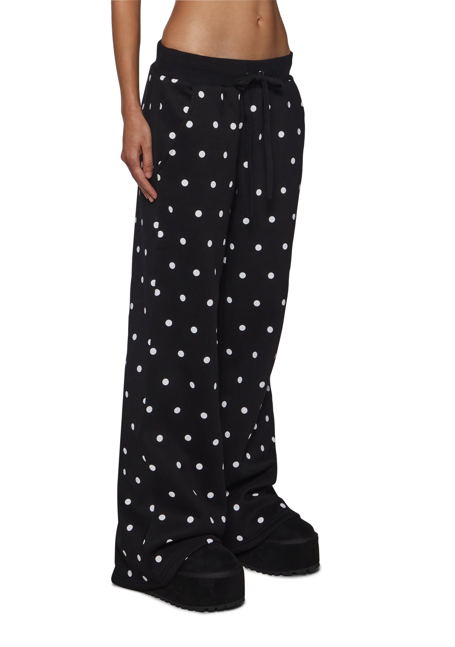 Polka Dot Baggy Sweatpants