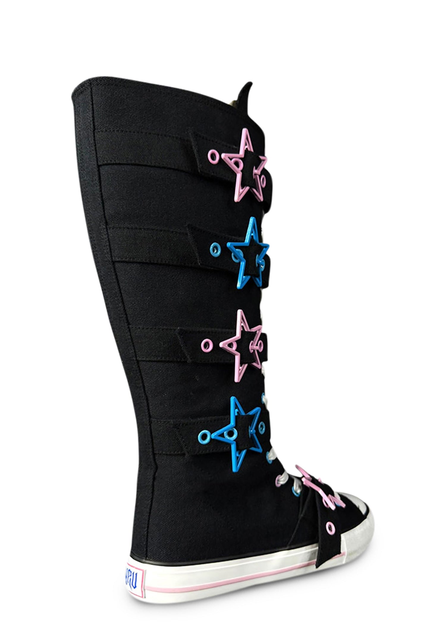 Rawr XD Stars Knee High Sneakers - Pink/Blue