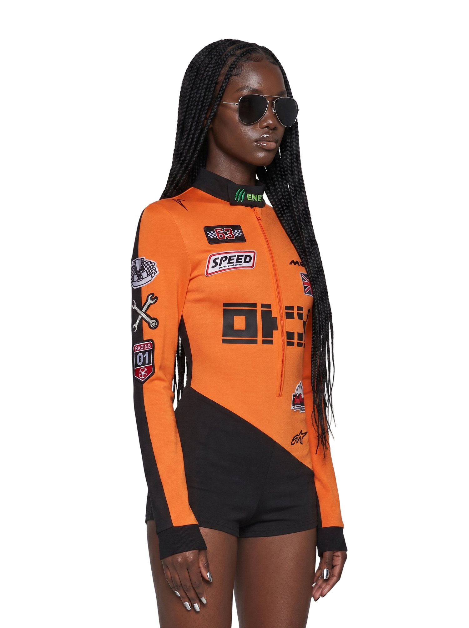Race Car Driver Costume - Orange