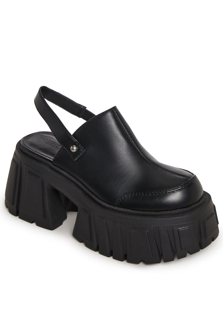 Utopia Platform Mules - Black