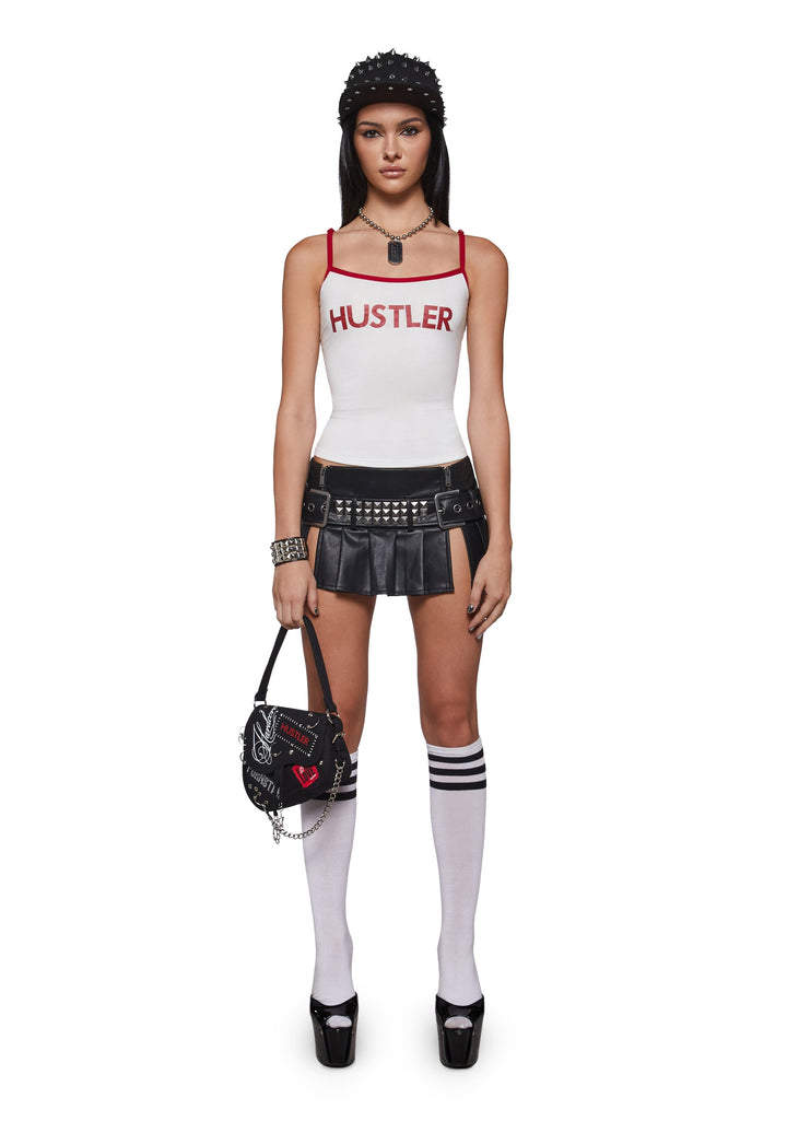 Logo Spaghetti Strap Tank Top