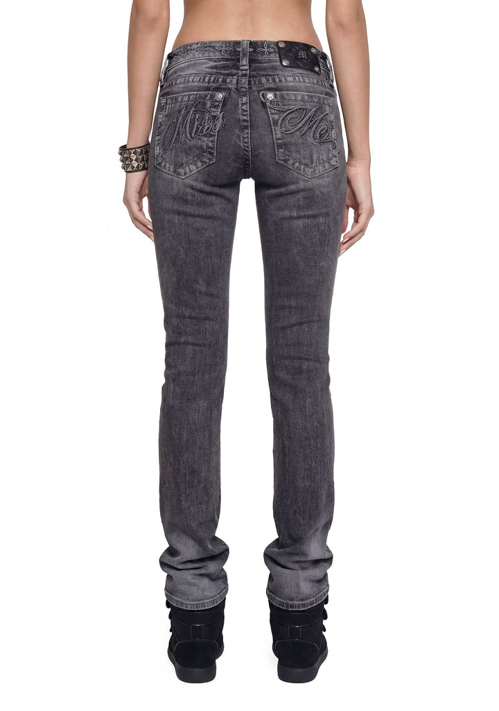 Skylar Low Rise Bootcut Jeans - Grey