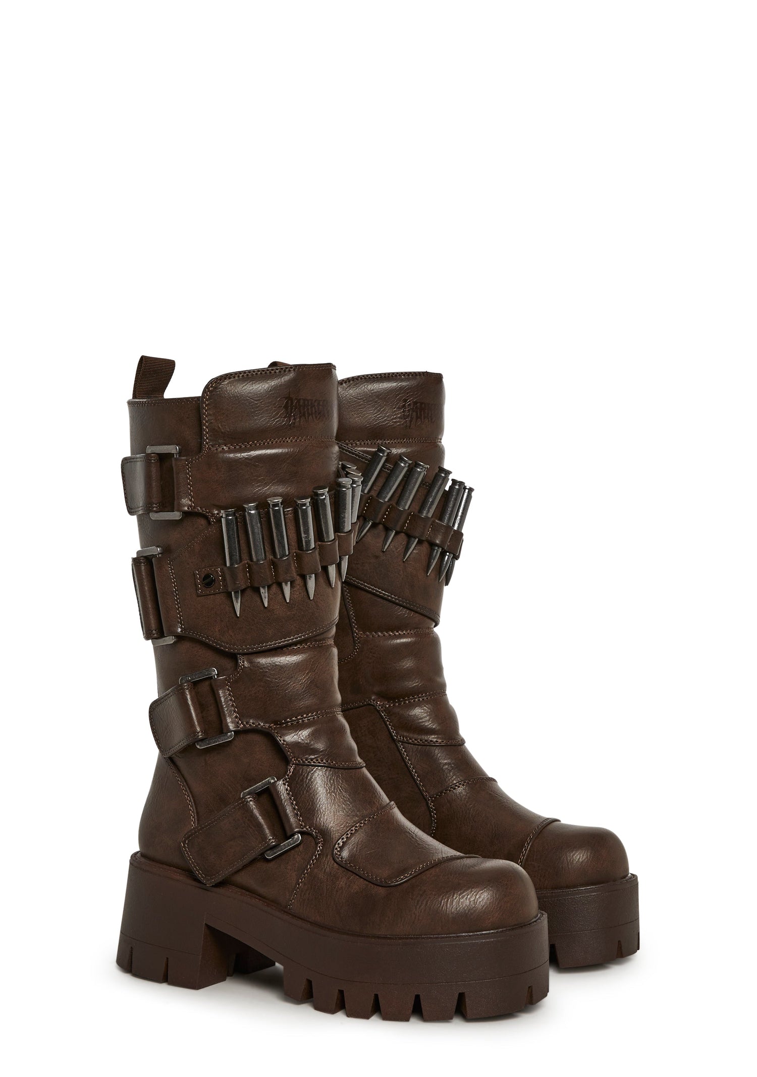 Warp Bullet Combat Boots - Brown