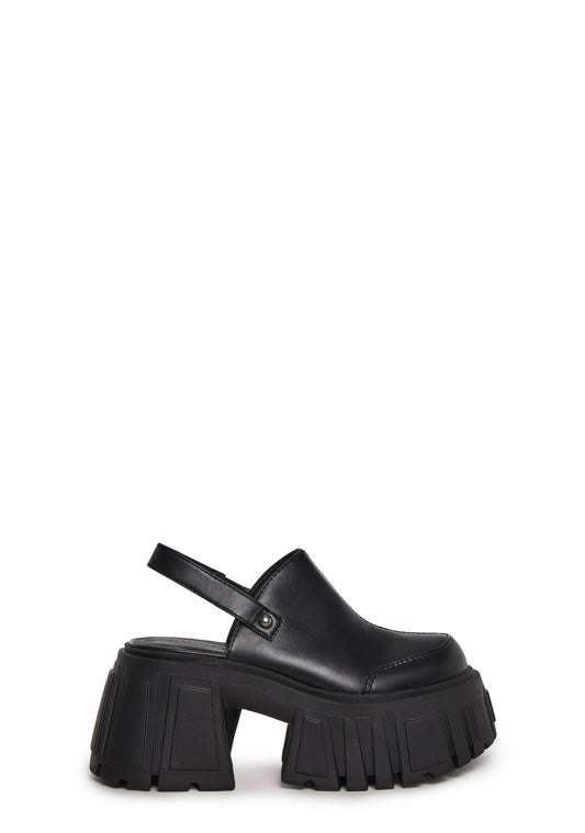 Utopia Platform Mules - Black