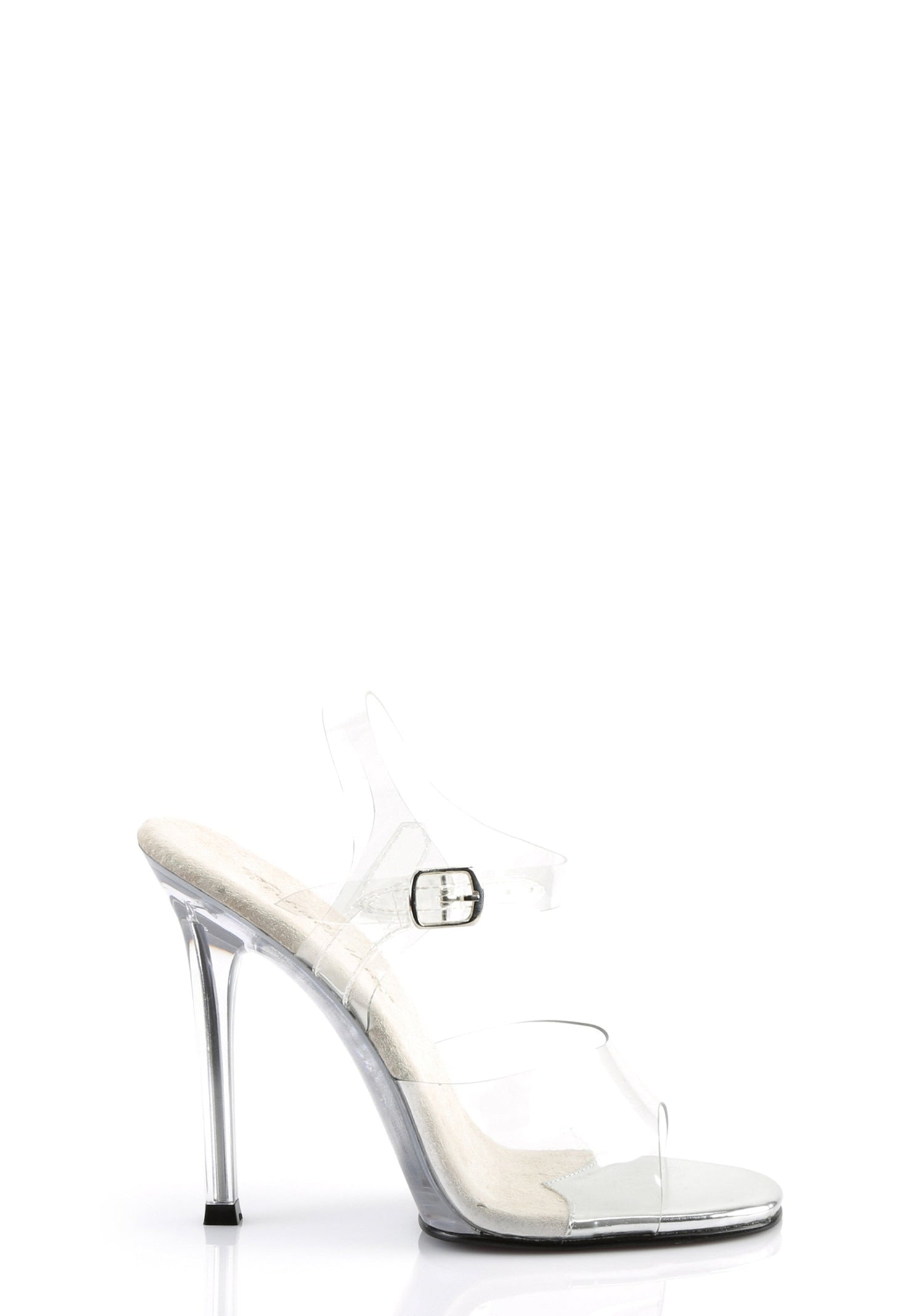 Gala-08 Ankle Strap Slides-Clear