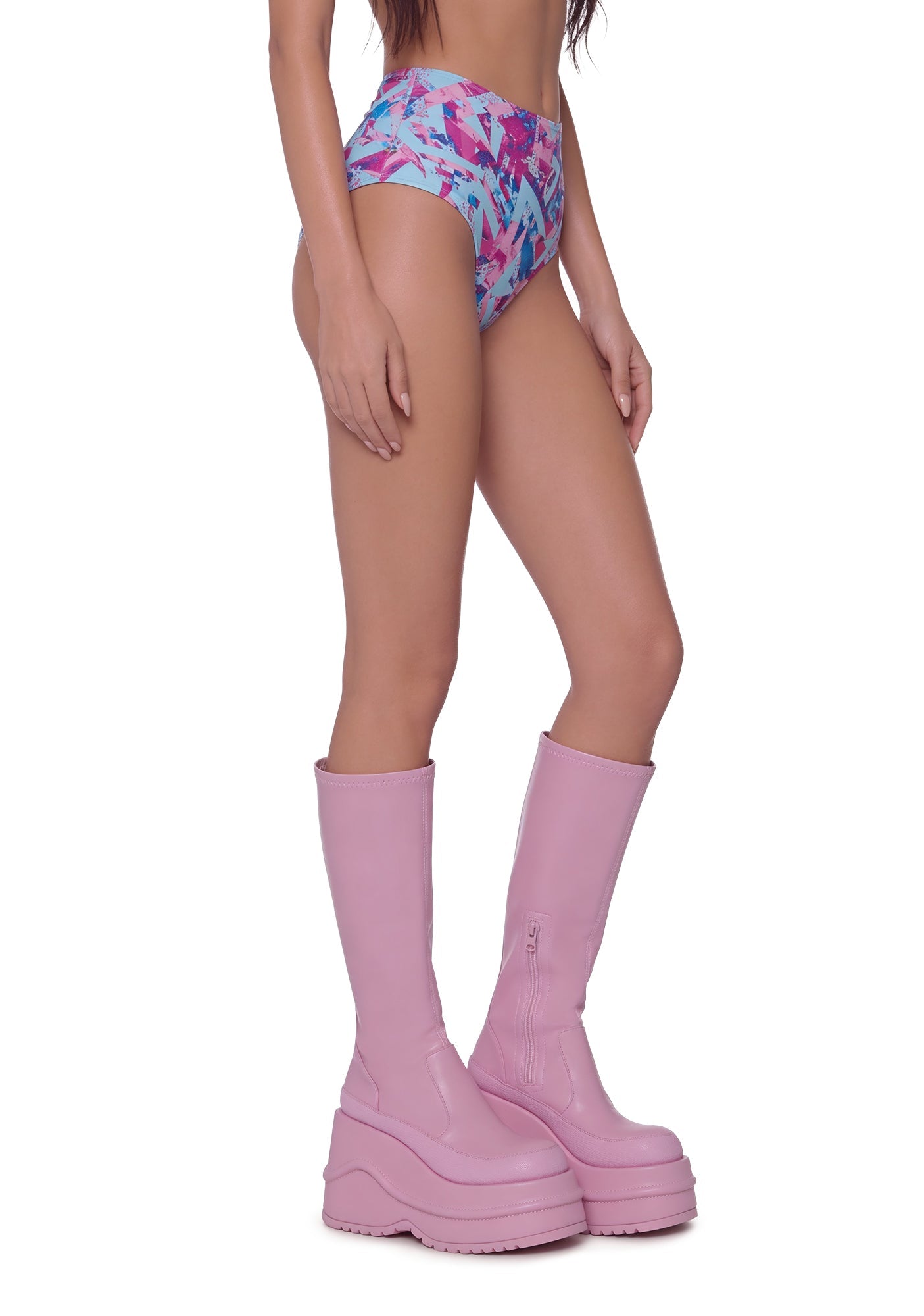 Pastel Pop High-Waist Bottoms