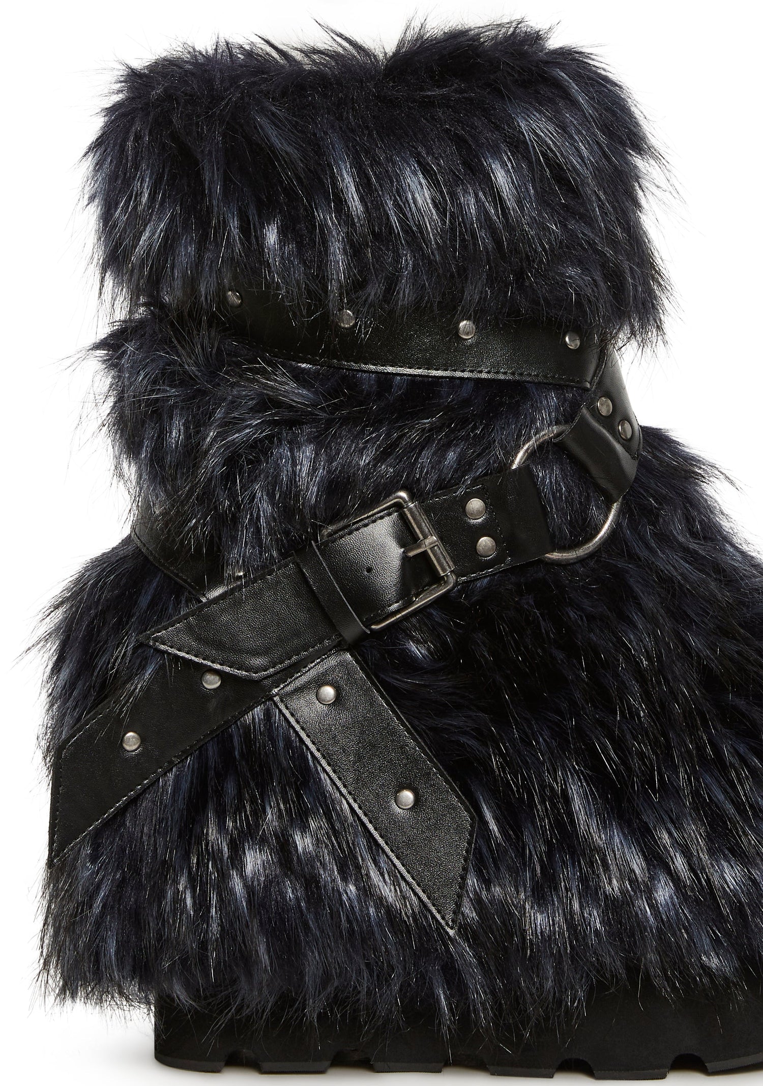 Low Wild Instincts Faux Fur Boots - Blue