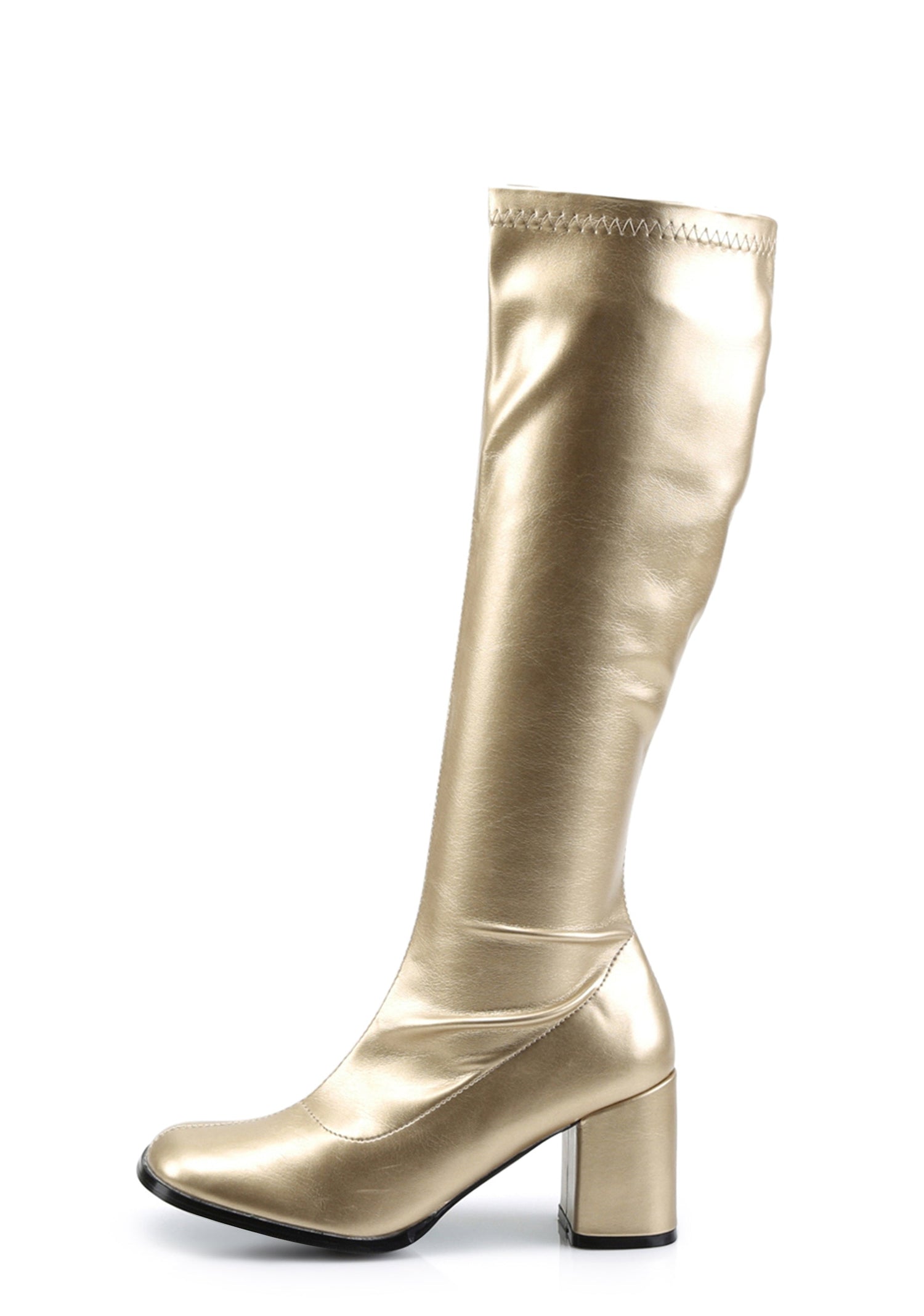 Gogo 300 Knee High Boots - Gold